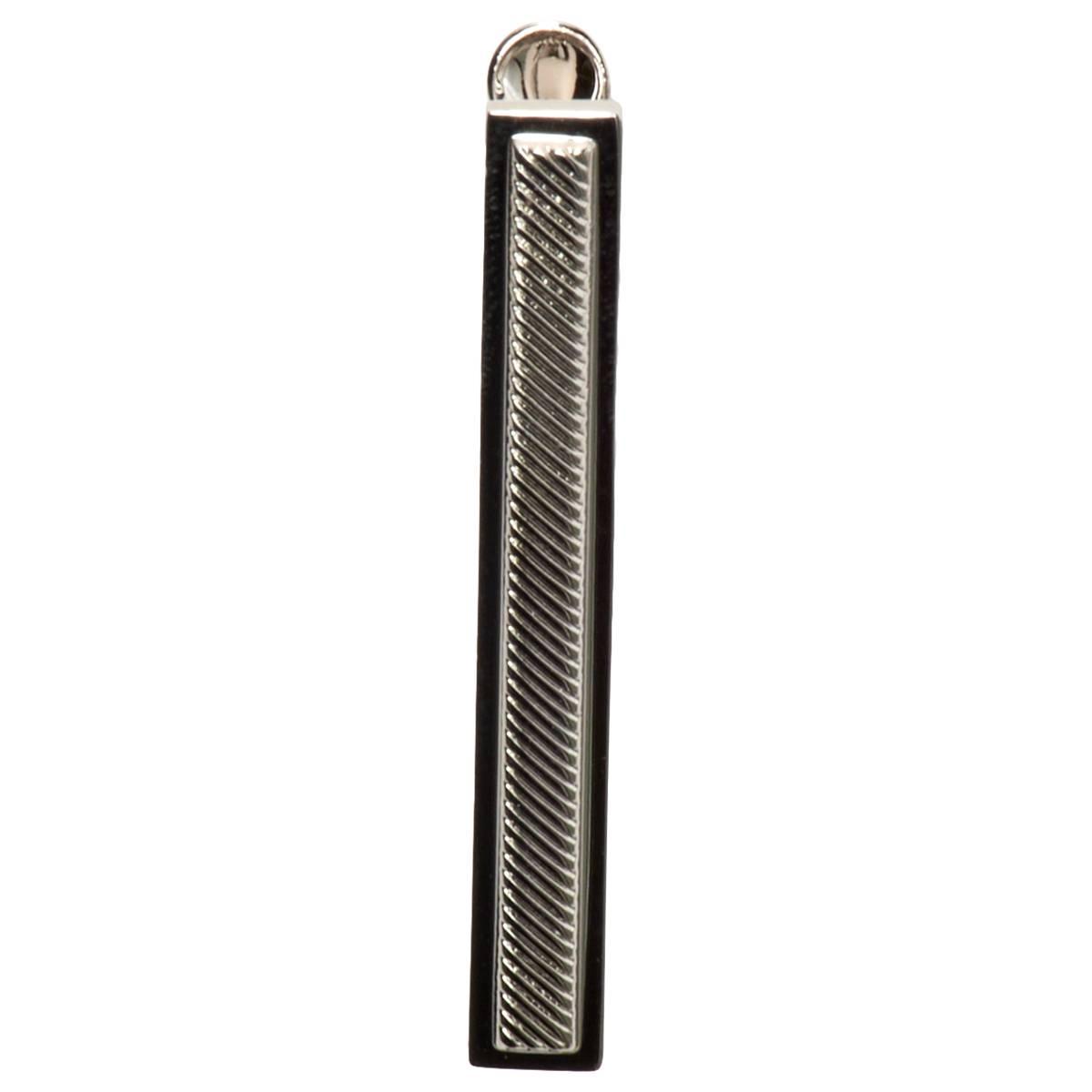 Mens John Henry Framed Ribbed Face Tie Bar