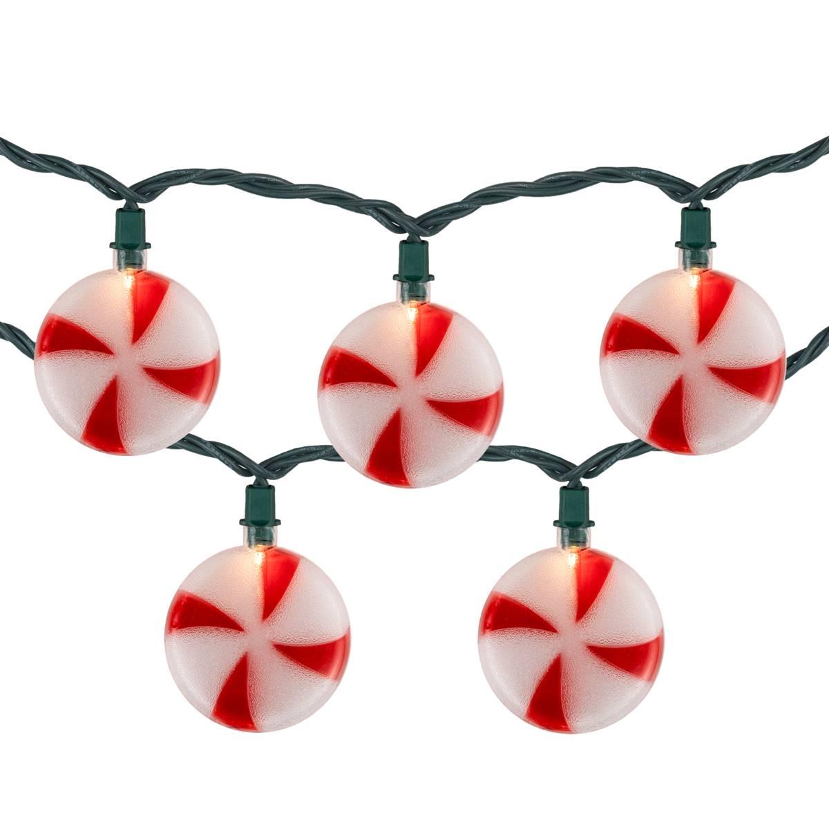 Northlight Seasonal 10ct. Peppermint Candies Christmas Lights
