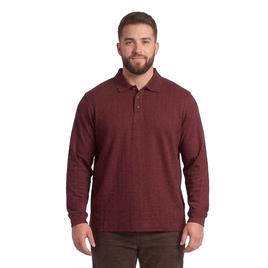 Mens Big & Tall Architect(R) Long Sleeve Solid Interlock Henley