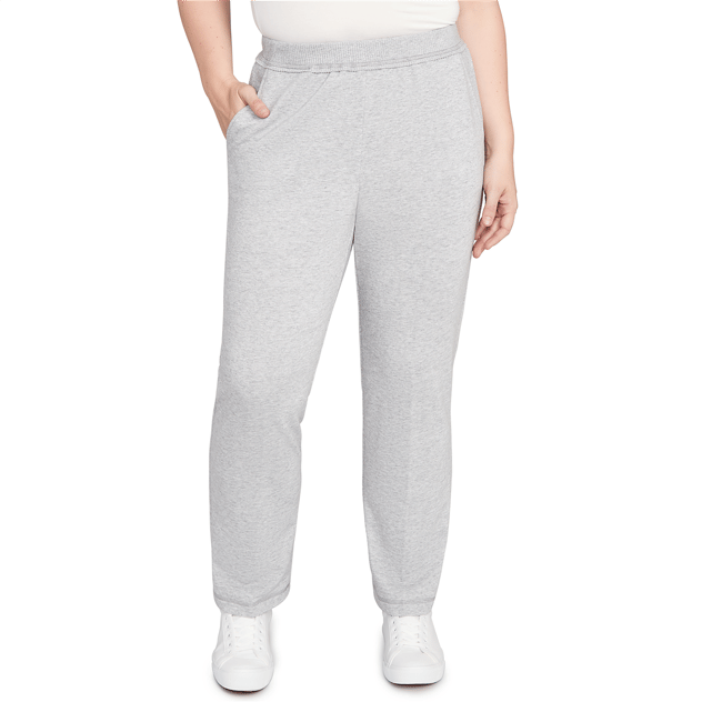 Womens Alfred Dunner Casual Vibe Cozy Medium Length Sweatpants