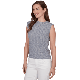 Womens Emaline Summer In The City Cap Sleeve Sweater Vest