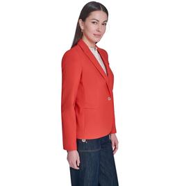 Womens Tommy Hilfiger Long Sleeve One Button Solid Blazer