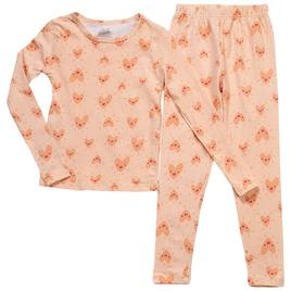 Girls René Rofé® 2pc. Heart Faces Snug Fit Pajamas