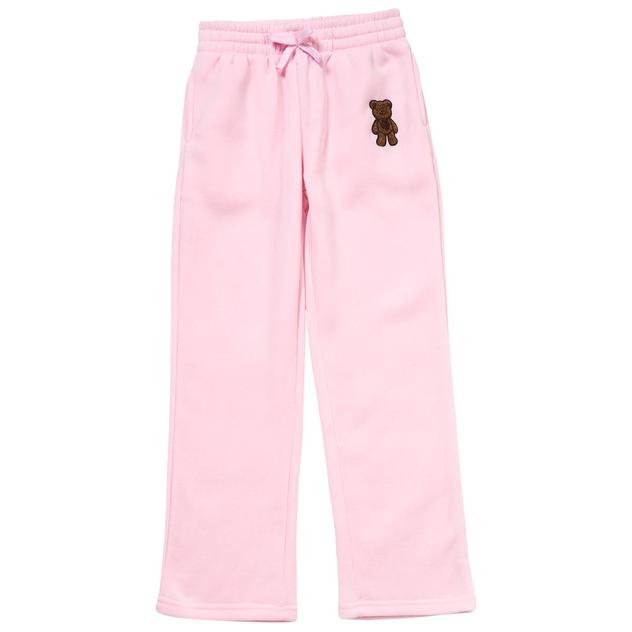 Girls (7-16) Jolie & Joy Teddy Bear Applique Fleece Lined Pants