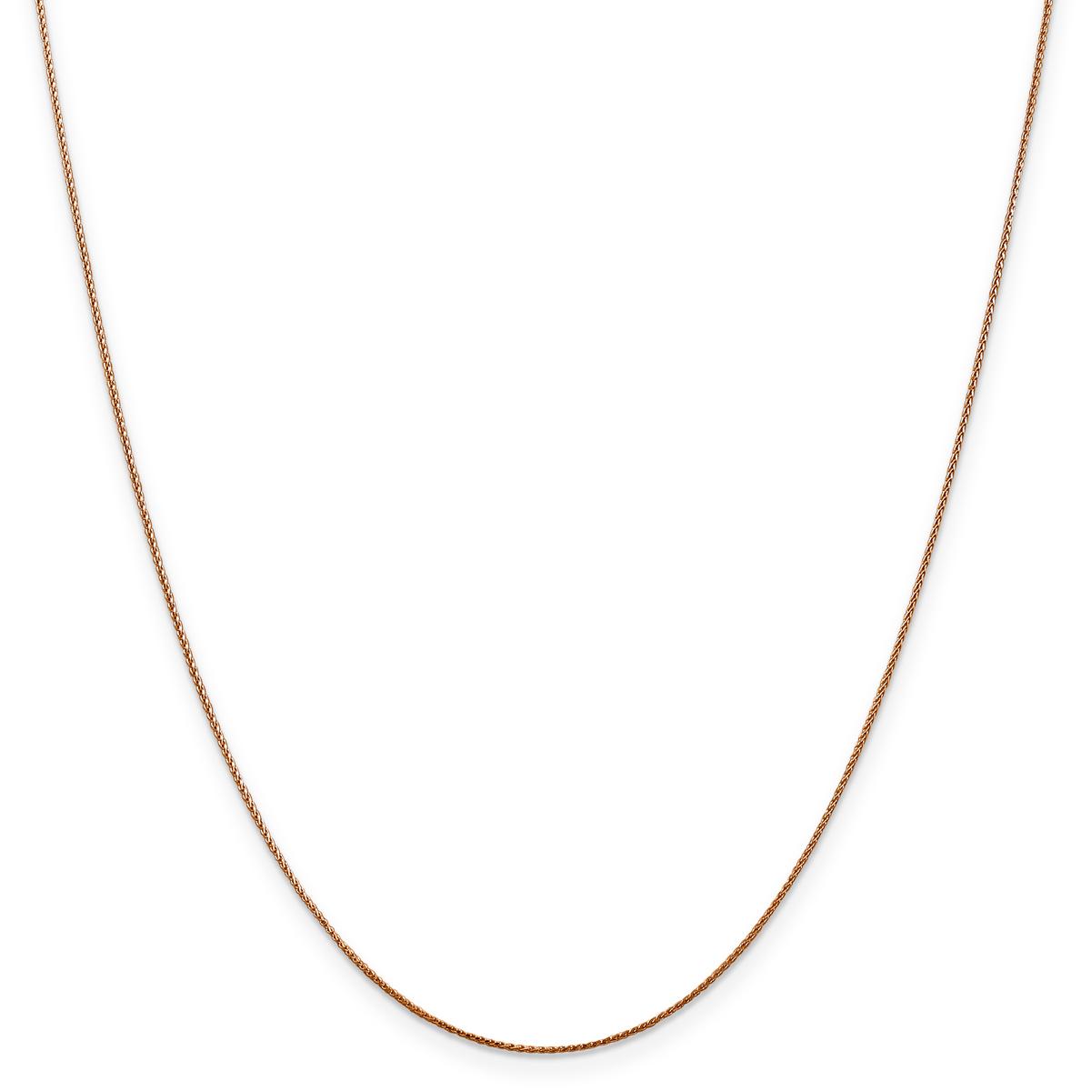 Gold Classics(tm) .65mm. 14k Rose Diamond Cut Spiga Necklace