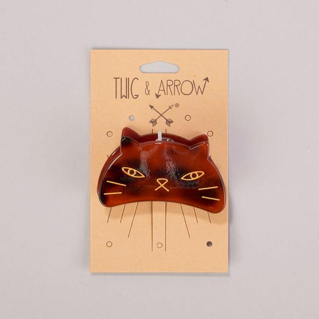 Womens Twig & Arrow Cat Claw Hair Clip - Tortoise