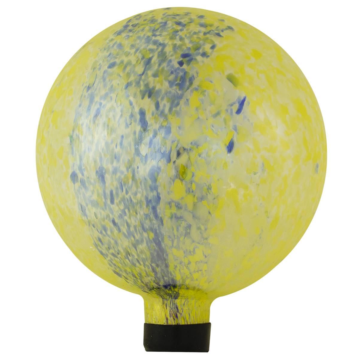 Northlight Seasonal 10in. Yellow Speckled Garden Gazing Ball