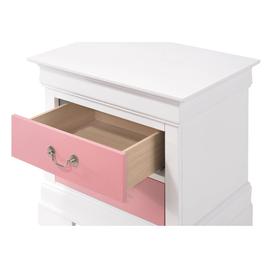 Passion Furniture Louis Philippe 2-Drawer Nightstand