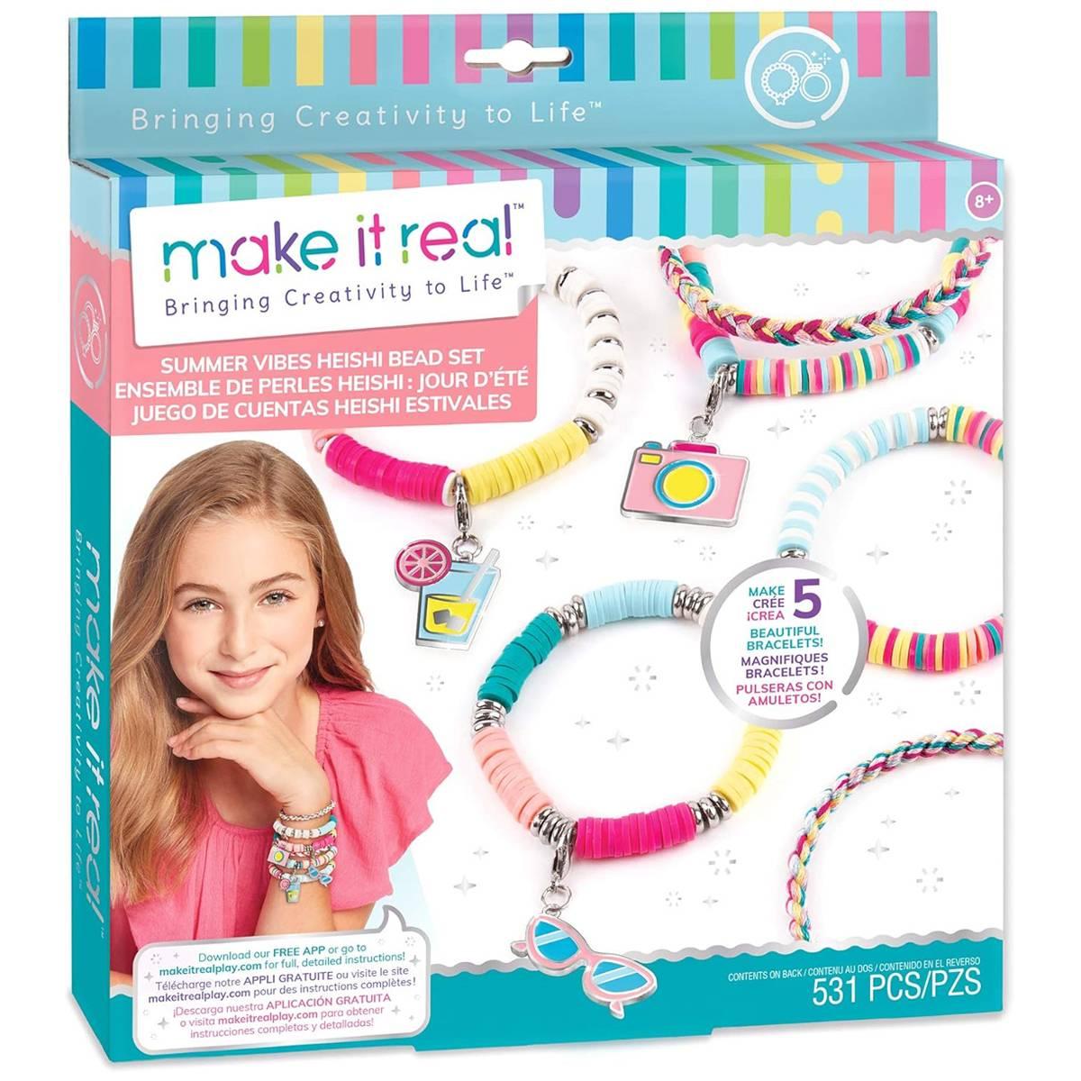 Make It Real(tm) Summer Vibes Heishi Bead Bracelets