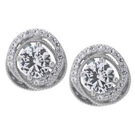 Gianni Argento Sterling Silver Love Knot Stud Earrings