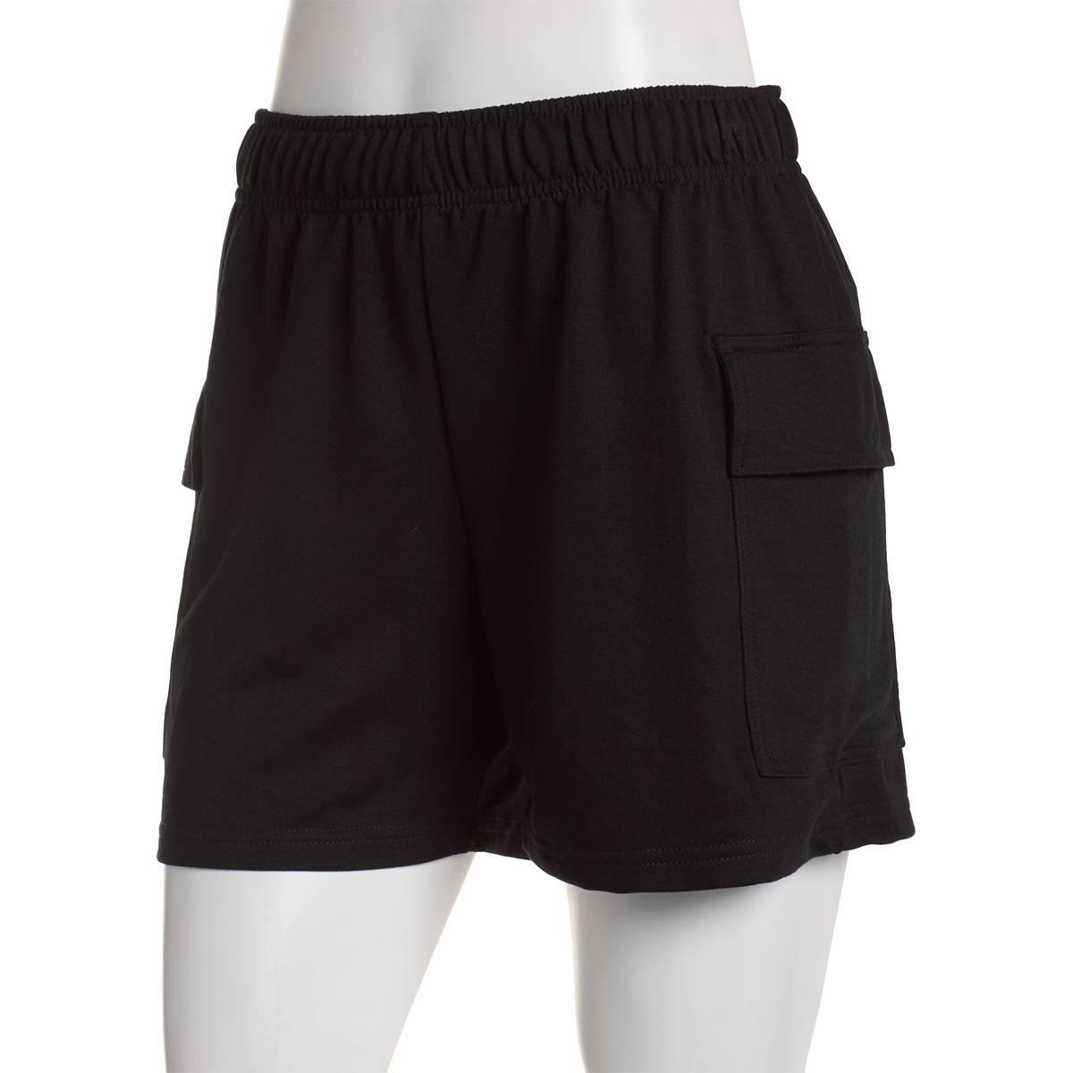 Womens Starting Point French Terry Solid Cargo Shorts