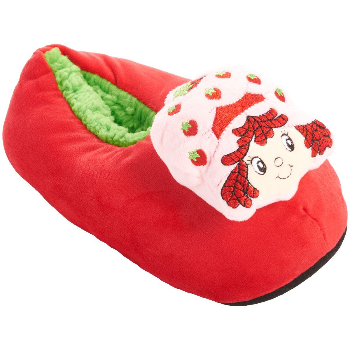 Womens Fuzzy Babba Strawberry Shortcake(tm) Pillow Slippers