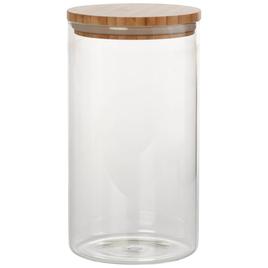 Global Market Glass Canister With Bamboo Wood Lid