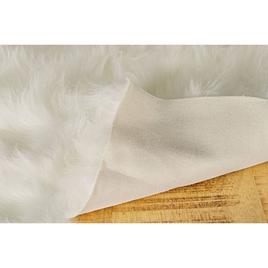 9th & Pike® Off White Faux Sheepskin Shag Accent Rug