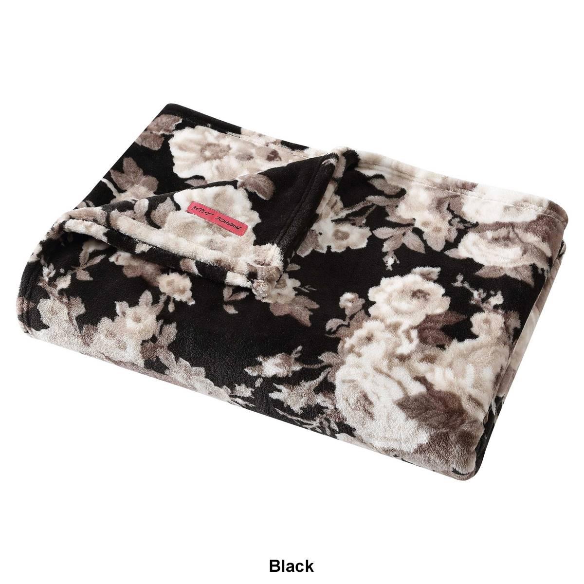 Betsey Johnson Vintage Floral Blanket