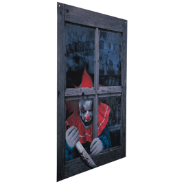 Northlight Creepy Clown Scary Window Halloween Decoration - 47in.