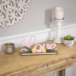 Northlight Seasonal Valentine''s Day Love with Flowers Sign