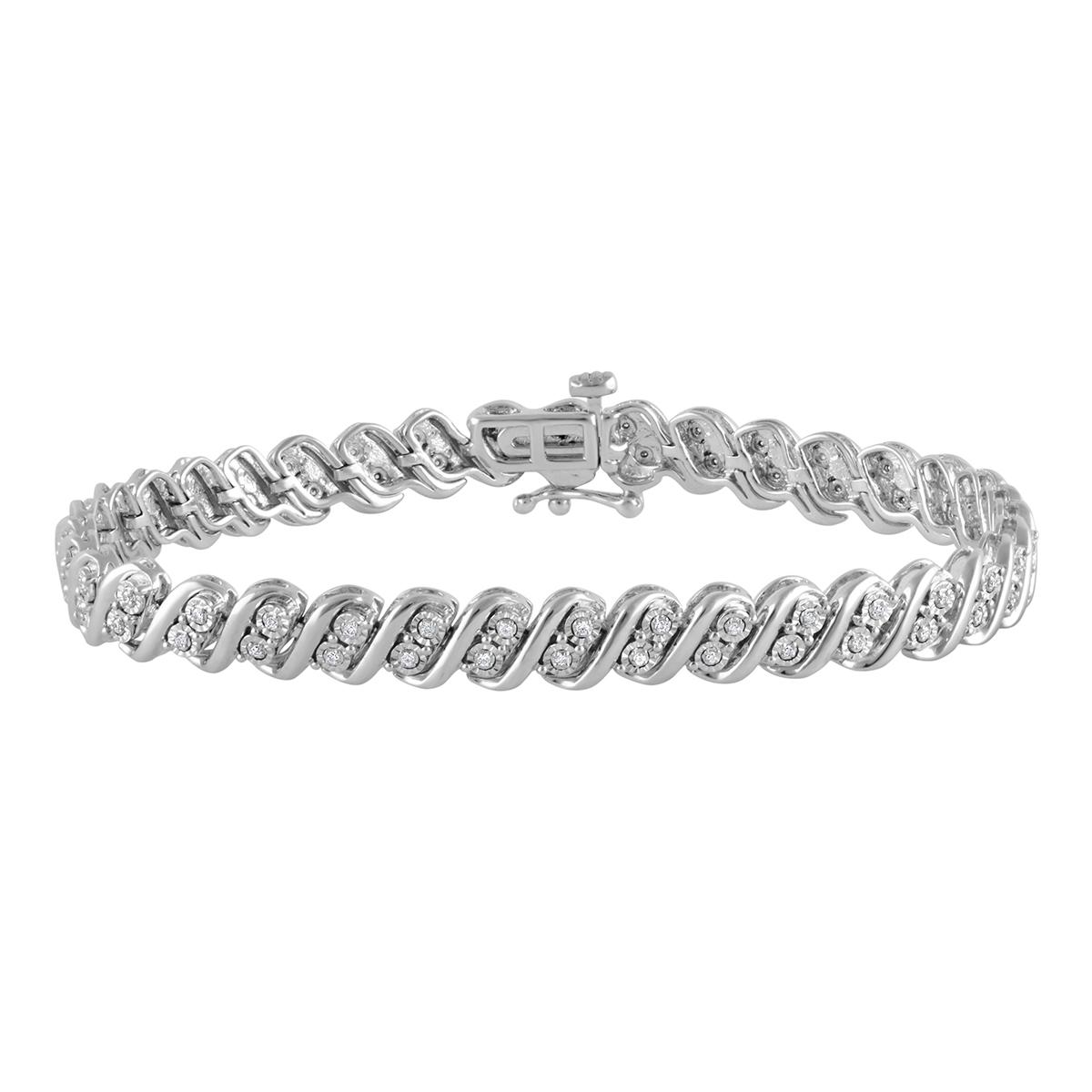 Diamond Classics(tm) 1/4ctw. Diamond Sterling Silver Tennis Bracelet