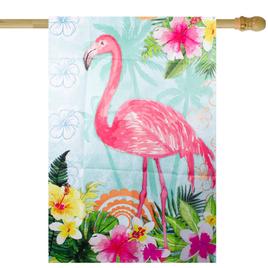 Northlight Seasonal Tropical Flamingo Spring House Flag