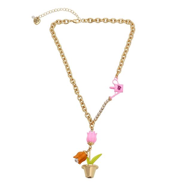 Betsey Johnson Tulip Pendant Necklace