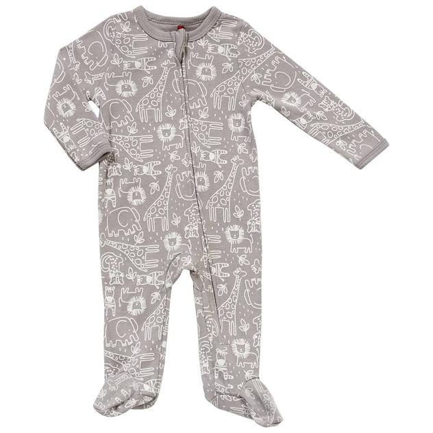 Baby Boy (NB-9M) Mini Hop Safari Footed Sleeper