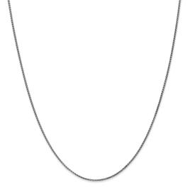 Gold Classics(tm) 1.2mm. 14k White Diamond Cut Spiga Necklace