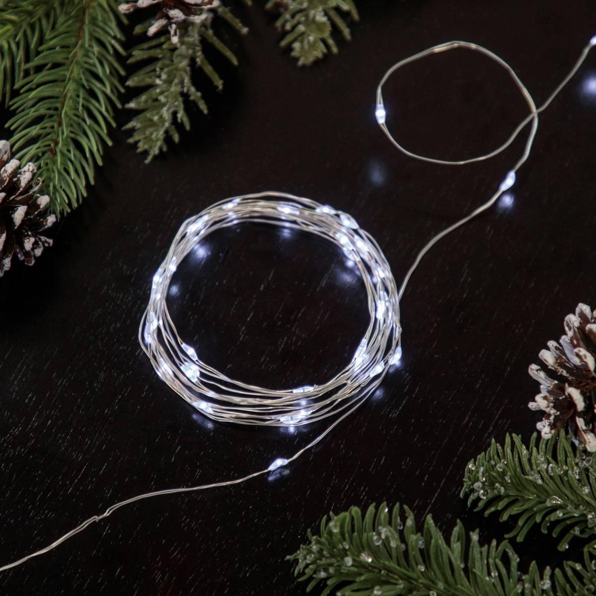 Northlight Seasonal 100 Pure White LED Micro Fairy Lights