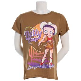 Juniors Freeze Betty Boop Western Girlfriend Tee
