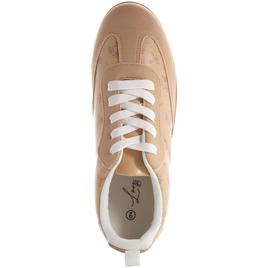 Womens Love 83 Sand Rose Floral Fashion Sneakers