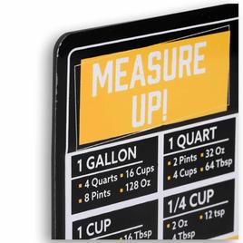 Open Road Pirates Embossed Metal Cooking Measurements Magnet