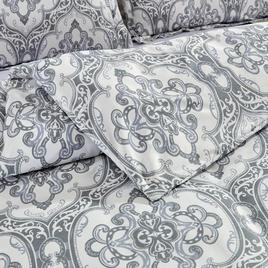 Bibb Home Damask 4pc. Duvet & Down Alternative Comforter Set