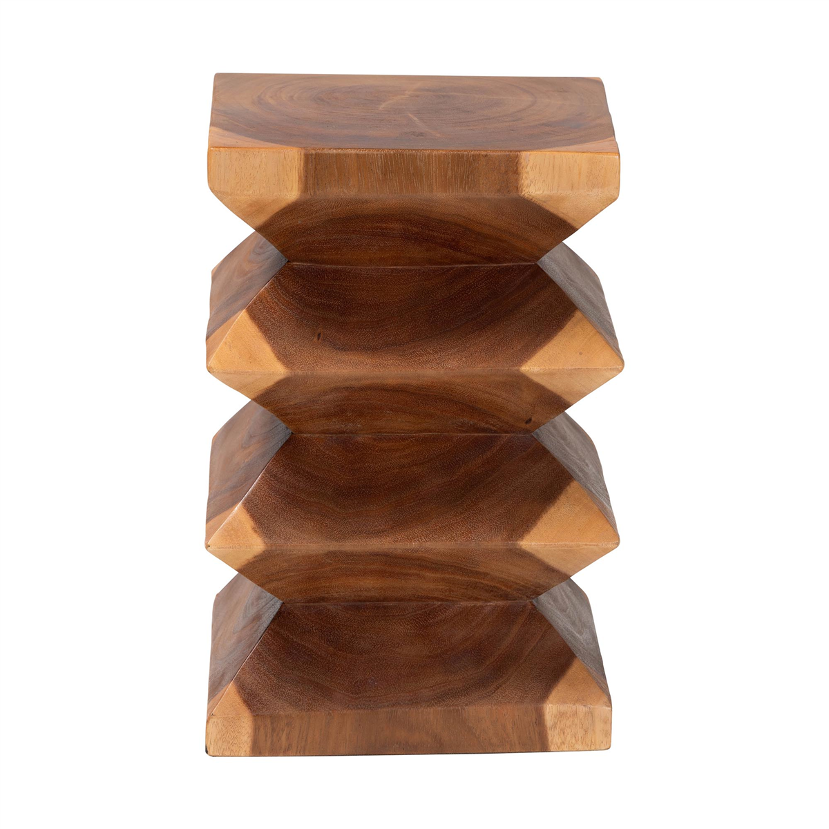 bali & pari Malati Solid Suar Wood End Table