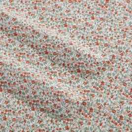 Laura Ashley Emogene 100% Cotton Orange Floral Sheet Set