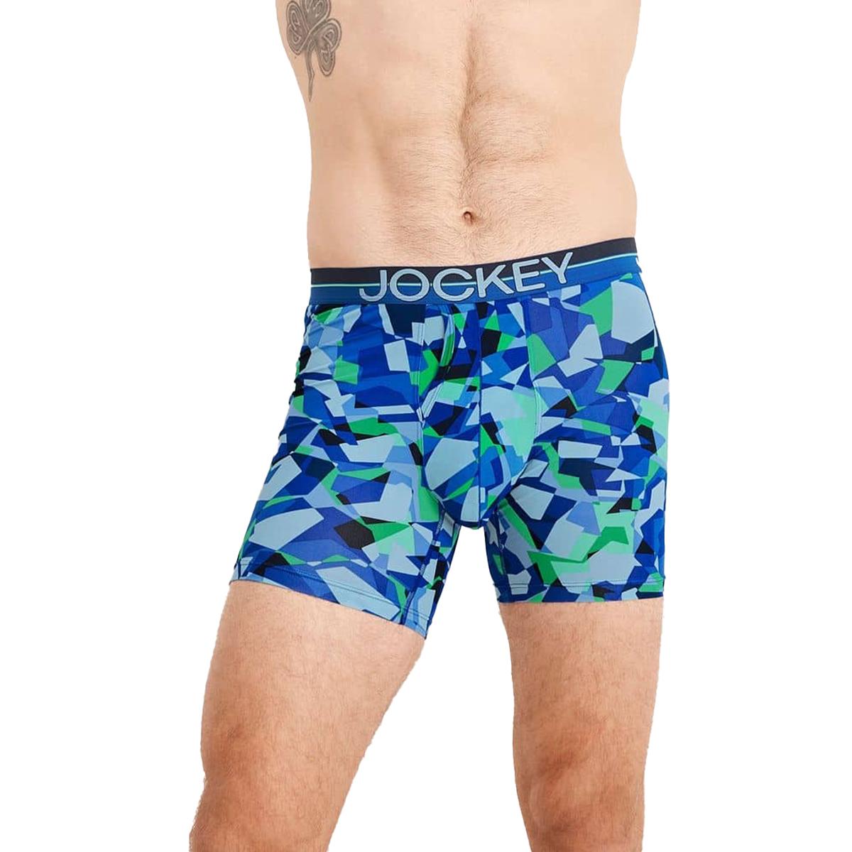 Mens Jockey® 3pk. Infinite Cool Boxer Briefs - Blue/Black