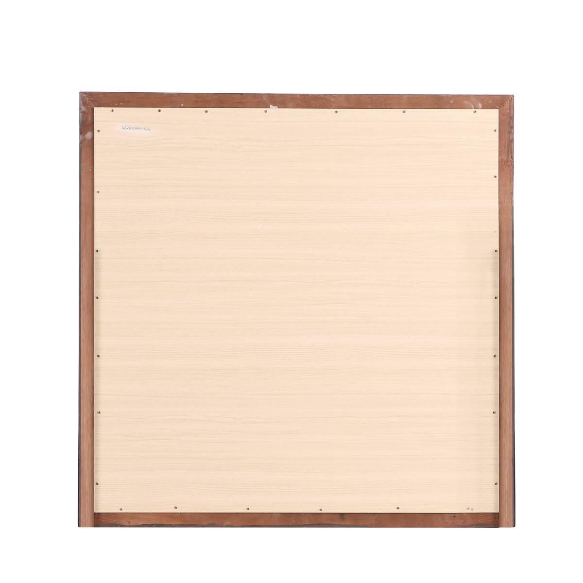 Passion Furniture Classic Square Wood Dresser Mirror - 38x38