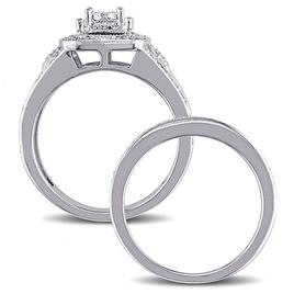 Loveblooms™ Princess & Round Diamond Bridal Ring Set