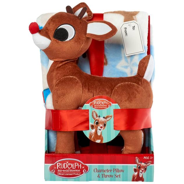 Rudolph Pillow & Throw Set