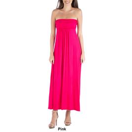 Womens 24/7 Comfort Apparel Strapless Empire Maxi Dress