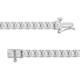 Nova Star® White Gold 3.00ctw. Lab Grown Diamond Tennis Bracelet