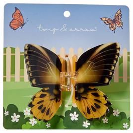 Womens Lulu Yellow Butterfly Claw Clip