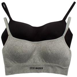 Womens Steve Madden 2pk. Molded Cup Wire-Free Bra SM58253A2