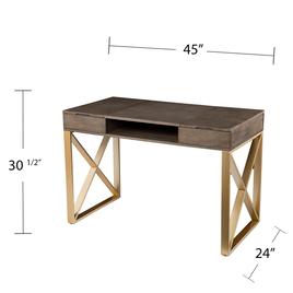 Southern Enterprises Bardmont Two-Tone Desk w/ Storage