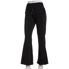Juniors No Comment Fleece Flare Leg Drawstring Sweatpants