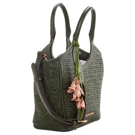 Nanette Lepore Junne Tulip Charm Straw Satchel