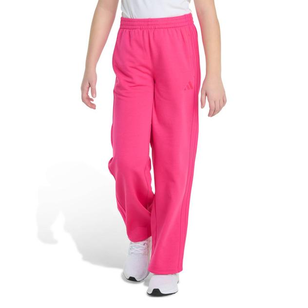 Girls (7-16) adidas® 3-Stripe Wide Leg Double-Knit Sweatpants