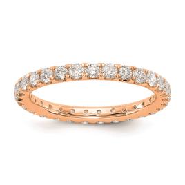 Pure Fire 14kt. Rose Gold Lab Grown Diamond Eternity Wedding Band