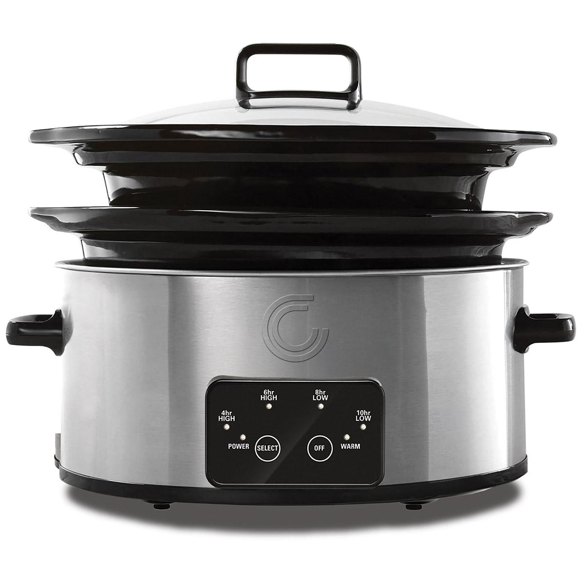 Complete Cuisine 6qt. 2 Split Dual Insert Slow Cooker