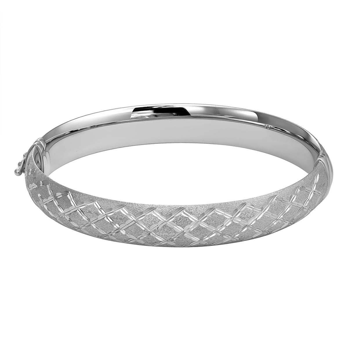 Sterling Silver 10mm Round Bangle Bracelet