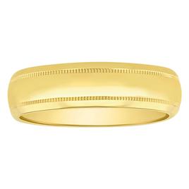 Mens Endless Affection(tm) Polished Milgrain 6mm Band