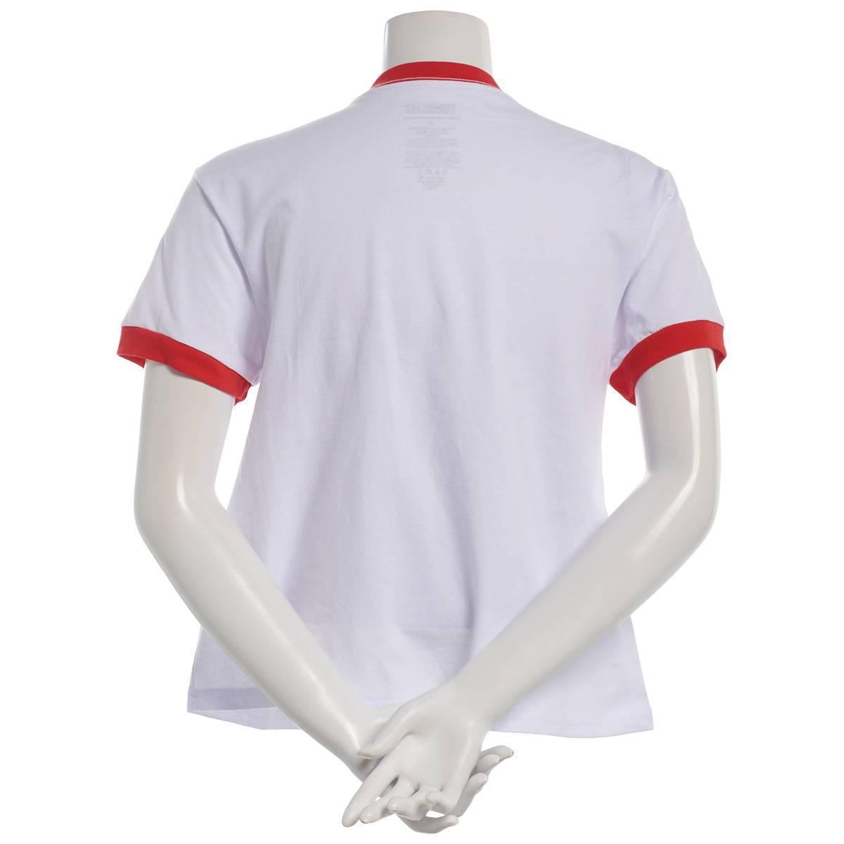 Juniors Peanuts® Snoopy with Stock Heart Ringer Graphic Tee